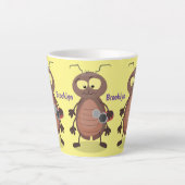 Grappig schattig kakkertekenfilm latte mok (Voorkant)
