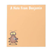 Grappig schattig kakkertekenfilm notitieblok (Voorkant)