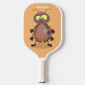 Grappig schattig kakkertekenfilm pickleball paddle (Achterkant)