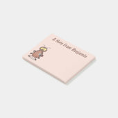 Grappig schattig kakkertekenfilm post-it® notes (Schuin)