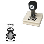 Grappig schattig kakkertekenfilm 	rubberstempel (Gestempeld)