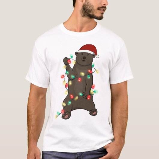Grappig schattig kerst Beer T-shirt (Voorkant)