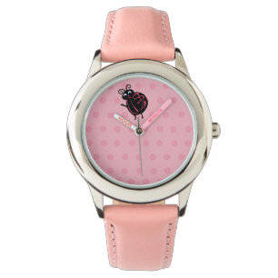 Grappig schattig lieveheersbeestje Kinder meisjes  Horloge