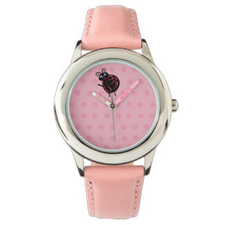 Grappig schattig lieveheersbeestje Kinder meisjes  Horloge