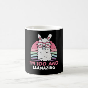 Grappig Schattig Llama 100ste verjaardagscadeau vo Koffiemok