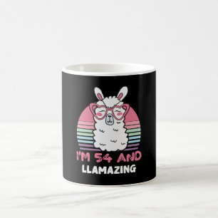 Grappig Schattig Llama 54e verjaardagscadeau voor  Koffiemok