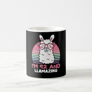 Grappig Schattig Llama 92e verjaardagscadeau voor Koffiemok