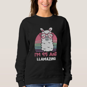 Grappig Schattig Llama 95e verjaardagscadeau voor Trui