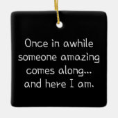 Grappig schattig meisje keramisch ornament (Voorkant)