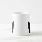 Grappig schattig ontwerp van de mok van de zwarte  (Center)