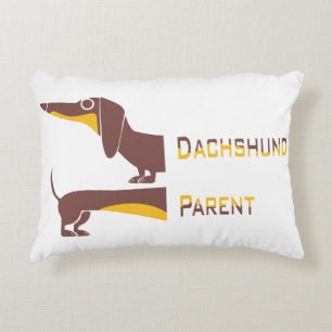Grappig schattig teckel voor lange hond ouder accent kussen