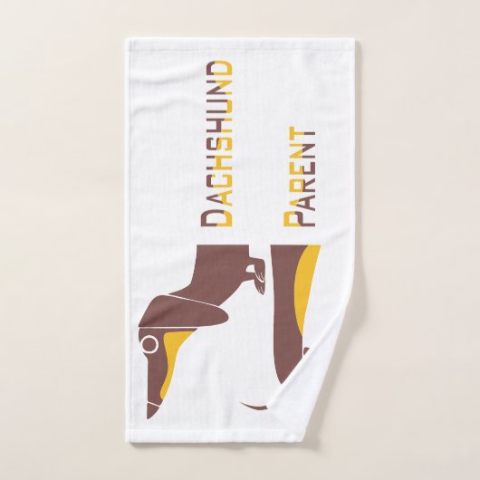 Grappig schattig teckel voor lange hond ouder bad handdoek (Handdoek)