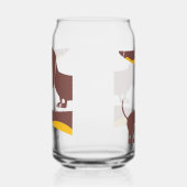 Grappig schattig teckel voor lange hond ouder blikvorm glas (Rechts)