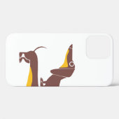 Grappig schattig teckel voor lange hond ouder Case-Mate iPhone case (Achterkant (horizontaal))