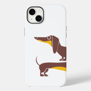 Grappig schattig teckel voor lange hond ouder Case-Mate iPhone 14 plus hoesje