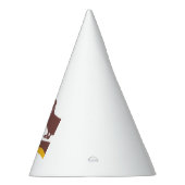 Grappig schattig teckel voor lange hond ouder feesthoedjes (Rechts)