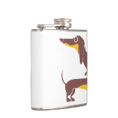 Grappig schattig teckel voor lange hond ouder heupfles (Rechts)