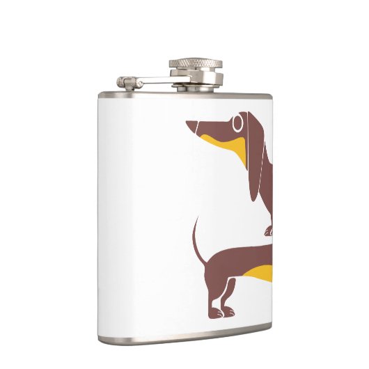 Grappig schattig teckel voor lange hond ouder heupfles (Rechts)