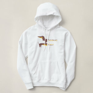 Grappig schattig teckel voor lange hond ouder hoodie