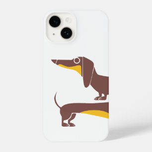 Grappig schattig teckel voor lange hond ouder iPhone 14 hoesje
