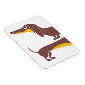 Grappig schattig teckel voor lange hond ouder magneet (Rechterzijde)