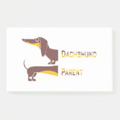 Grappig schattig teckel voor lange hond ouder post-it® notes (Voorkant)
