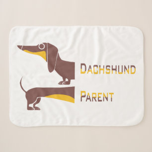 Grappig schattig teckel voor lange hond ouder sherpa deken