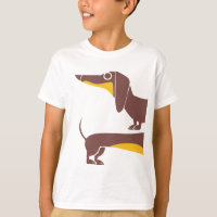 Grappig schattig teckel voor lange hond ouder