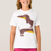 Grappig schattig teckel voor lange hond ouder