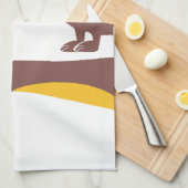 Grappig schattig teckel voor lange hond ouder theedoek (Quarter Fold)