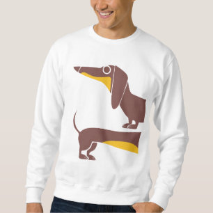 Grappig schattig teckel voor lange hond ouder trui