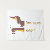 Grappig schattig teckel voor lange hond ouder wandkleed (Voorkant (horizontaal))