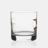 Grappig schattig teckel voor lange hond ouder whisky glas (Rechts)