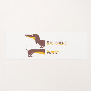 Grappig schattig teckel voor lange hond ouder yogamat