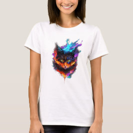 Grappig schattig vuur kat droom magie t-shirt