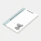 Grappig schattige baby koala" om een lijst te make post-it® notes (Schuin)