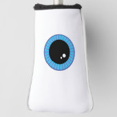 Grappig Schattige Blauw Oogbal Golfheadcover (Draai 90)