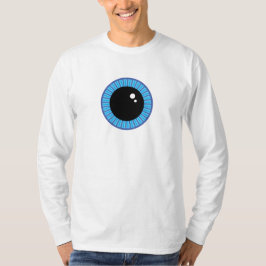 Grappig Schattige Blauw Oogbal T-shirt