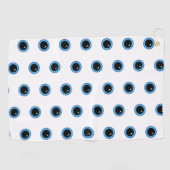 Grappig Schattige Blue Eyes Golfhanddoek (Horizontaal)
