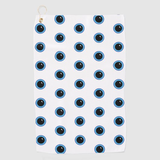 Grappig Schattige Blue Eyes Golfhanddoek (Voorkant)