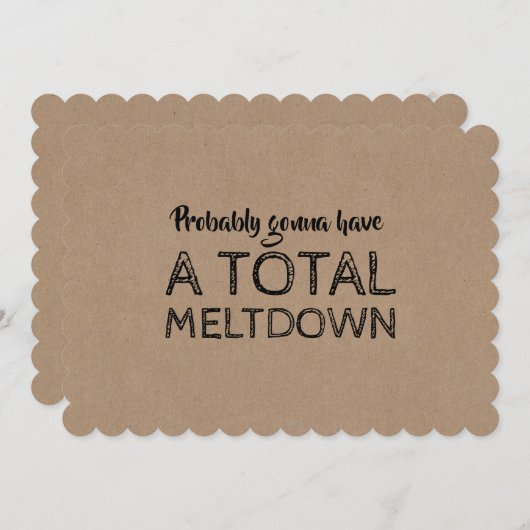 Grappig Schattige bruidsmeisje Maid of Honor Voors Kaart (Voorkant / Achterkant)