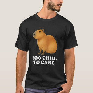 Grappig Schattige Capybara Fan Geschenk Te Koud Om T-shirt