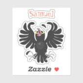 Grappig schattige cartoon-illustratie sticker (Vel)