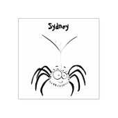 Grappig schattige cartoon van de fluffiasappel rubberstempel (Afrduk)