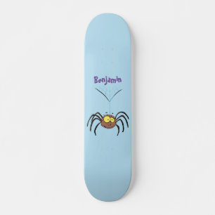 Grappig schattige cartoon van de fluffiasappel skateboard