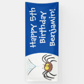 Grappig schattige cartoon van de fluffiasappel spandoek (Verticaal)