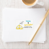 Grappig Schattige Crazy Chicken Label (Insitu)