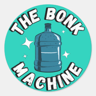 Grappig Schattige de bonkmachine /Free Palestine d Ronde Sticker