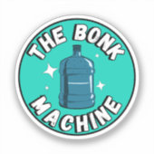 Grappig Schattige de bonkmachine /Free Palestine d Sticker (Voorkant)