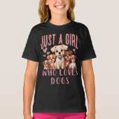 Grappig Schattige Dog Puppy Lover Alleen Een Meisj T-shirt (Voorkant)